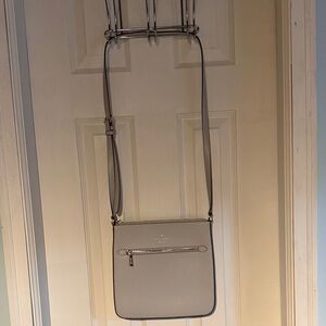 Kate Spade Light Gray Crossbody Bag - Sadie North South Crossbody